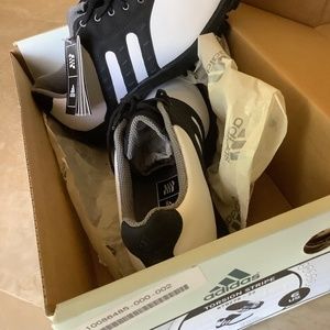 Women adidas adiprene Z Traxion Golf Shoes Softspikes Black White new Sz 6